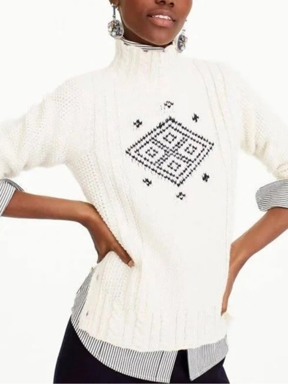 J. CREW X THE REEDS COLLABORATION WOOL SWEATER SZ MED NWT